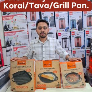 MANTURAJ Cast Iron Grill Pan 26cm.