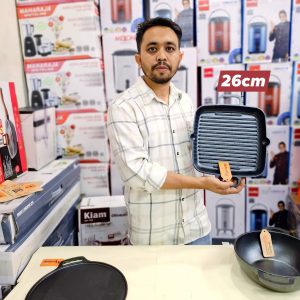 MANTURAJ Cast Iron Grill Pan 26cm.