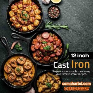 Chinis Imported Cast Iron Frying Pan 30cm.