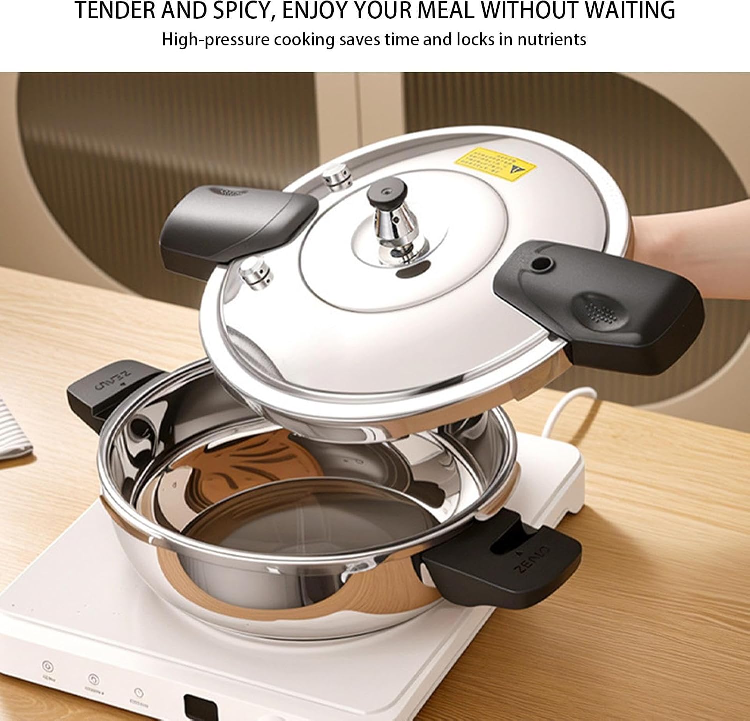 304 High Quality Stainless Steel Pressure Cooker 1.8L
