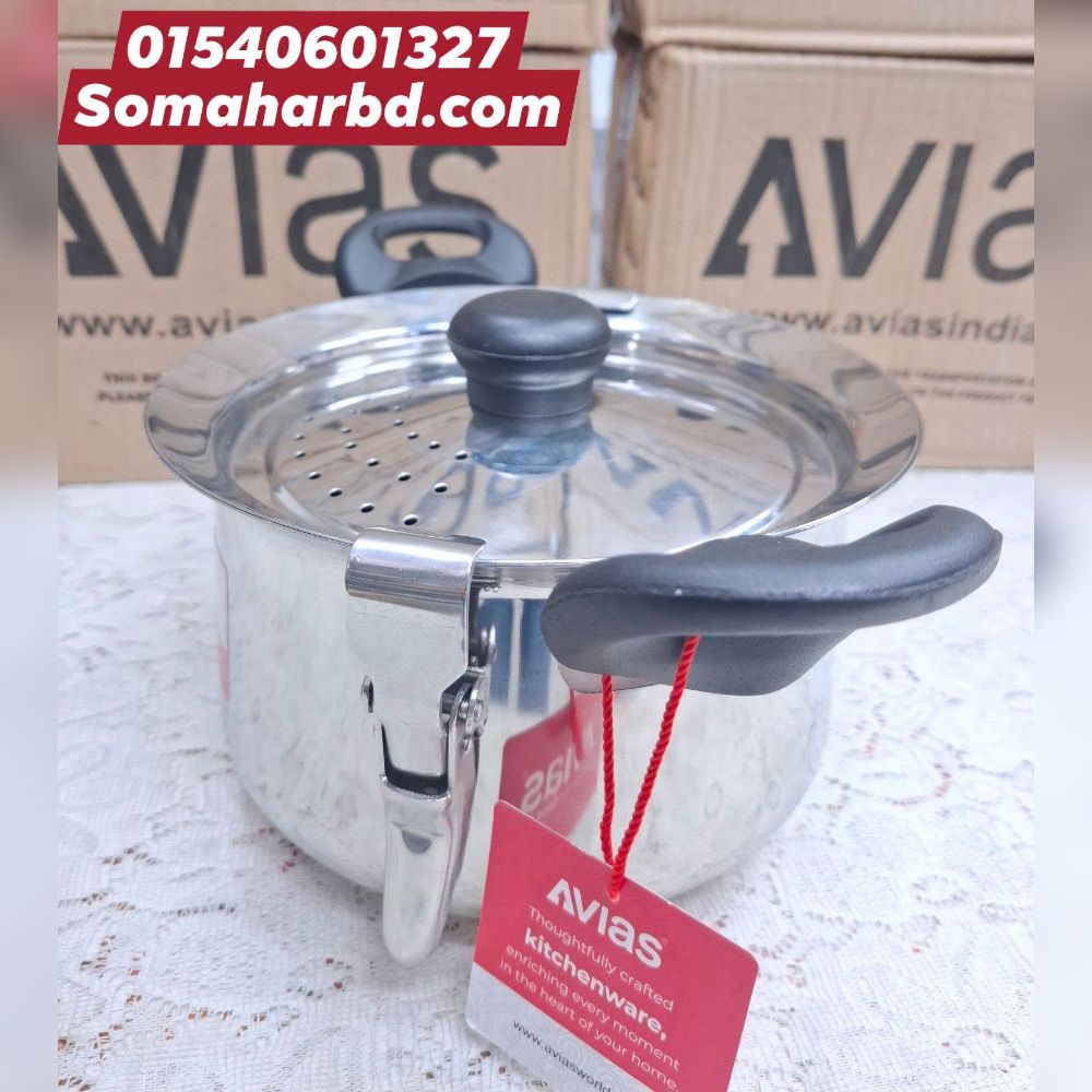 Avias Stainless Steel Strainer Rice Strainer Pot 3L. Avias Stainless Steel Strainer Rice Strainer Pot 3L.