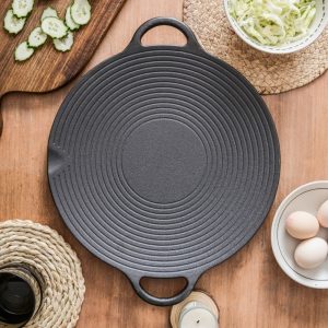 12-inch (30cm) Cast Iron Round Griddle Tawa.